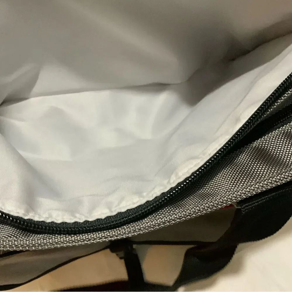 New Skip Hop Messenger Diaper Bag Signature Gray black